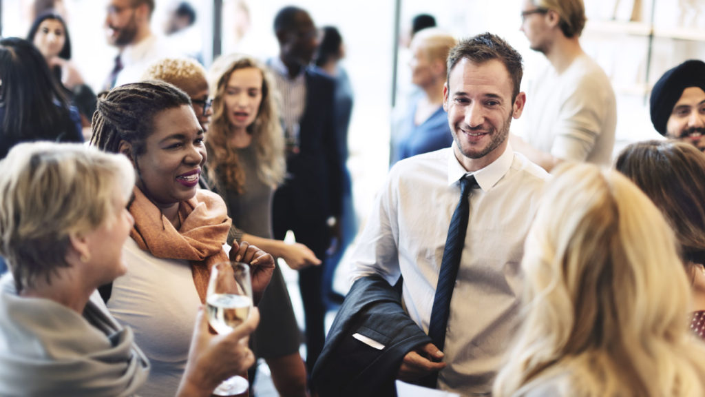 Business networking is a great way to meet new people.