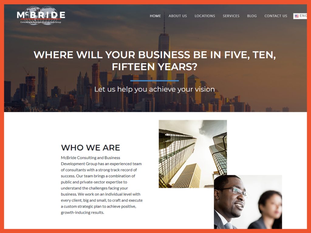 McBride Consulting and Business Development Group website